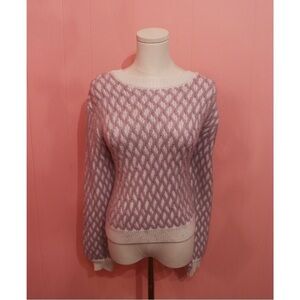Dynamite Purple and White Patterned Women's Sweater